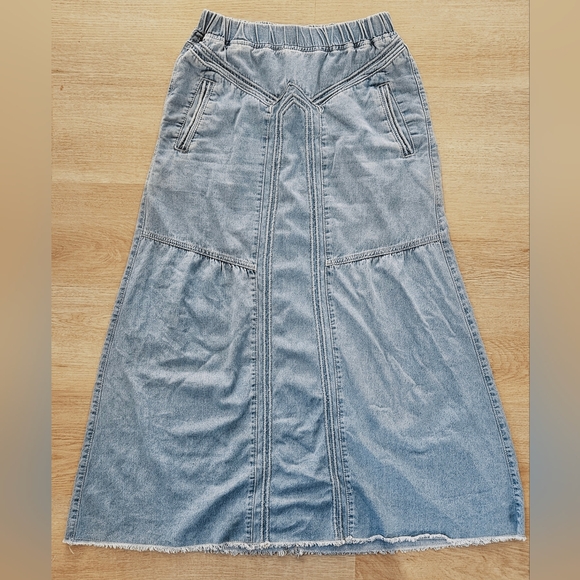 Ebossy Dresses & Skirts - Denim Maxi Skirt
